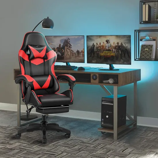 Ergonomic High Back Swivel Computer Leather Racing Gaming Office Chair