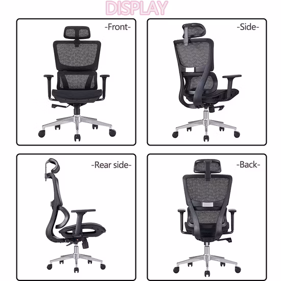 Personalizzazione di base Fornitore cinese Sedia esecutiva in rete per computer Sedie da ufficio girevoli ergonomiche
