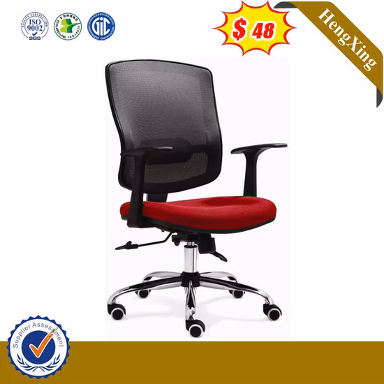 Sedia da ufficio in rete di buon servizio con hardware in metallo importato in PVC scuro